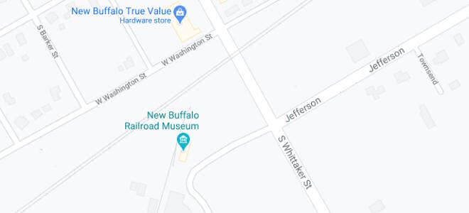 New Buffalo Railroad Museum Location - map - clickable to Google Maps